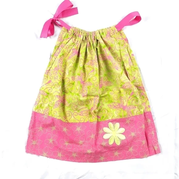 Two Girls Floral Embroidered Sundresses Size 3T - Picture 2 of 3